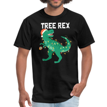 Load image into Gallery viewer, Tree Rex Christmas Dinosaur Unisex Classic T-Shirt - black
