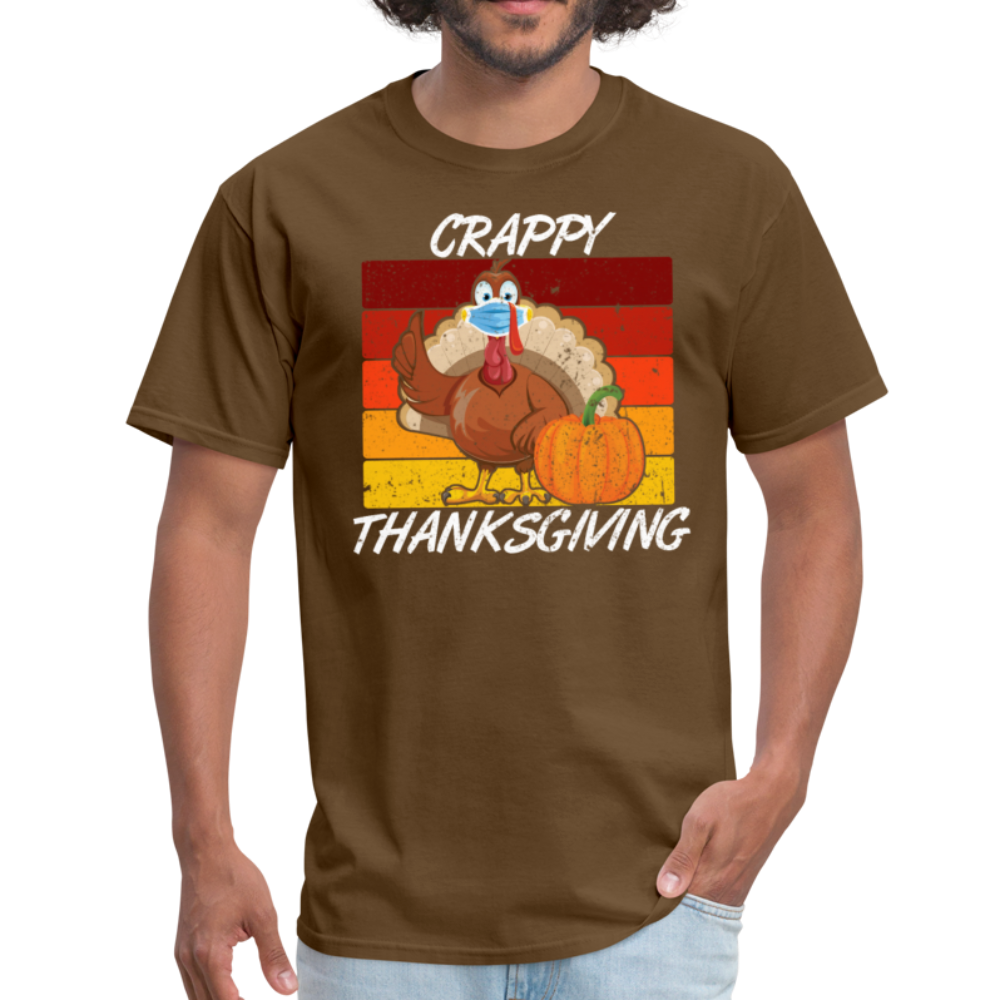 Crappy Thanksgiving Unisex Classic T-Shirt - brown