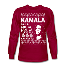 Load image into Gallery viewer, Kamala Ugly Sweater Long Sleeve T-Shirt - dark red
