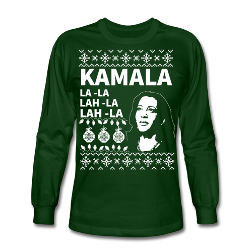Kamala Ugly Sweater Long Sleeve T-Shirt - forest green