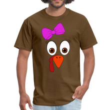 Load image into Gallery viewer, 2 Turkey Face Unisex T-Shirt - brown
