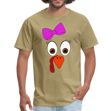 Load image into Gallery viewer, 2 Turkey Face Unisex T-Shirt - khaki
