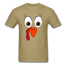 Load image into Gallery viewer, 3 Turkey Face Unisex T-Shirt - khaki
