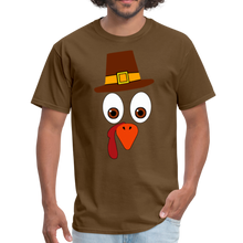 Load image into Gallery viewer, 5 Turkey Face Unisex T-Shirt - brown
