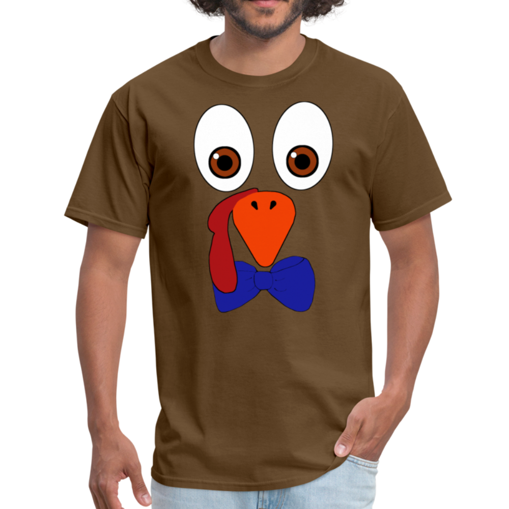 7 Turkey Face Unisex T-Shirt - brown