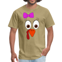 Load image into Gallery viewer, 9 Turkey Face Unisex T-Shirt - khaki
