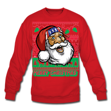 Load image into Gallery viewer, American Santa Ugly sweater Crewneck Sweatshirt - red
