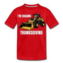 Load image into Gallery viewer, I&#39;m Digging Thanksgiving Kids&#39; Premium T-Shirt - red
