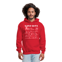 Load image into Gallery viewer, Super Santa Ugly Christmas Sweater Style Hoodie - red
