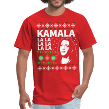 Load image into Gallery viewer, Couples Kamala Harris Ugly Sweater Unisex  T-Shirt - red
