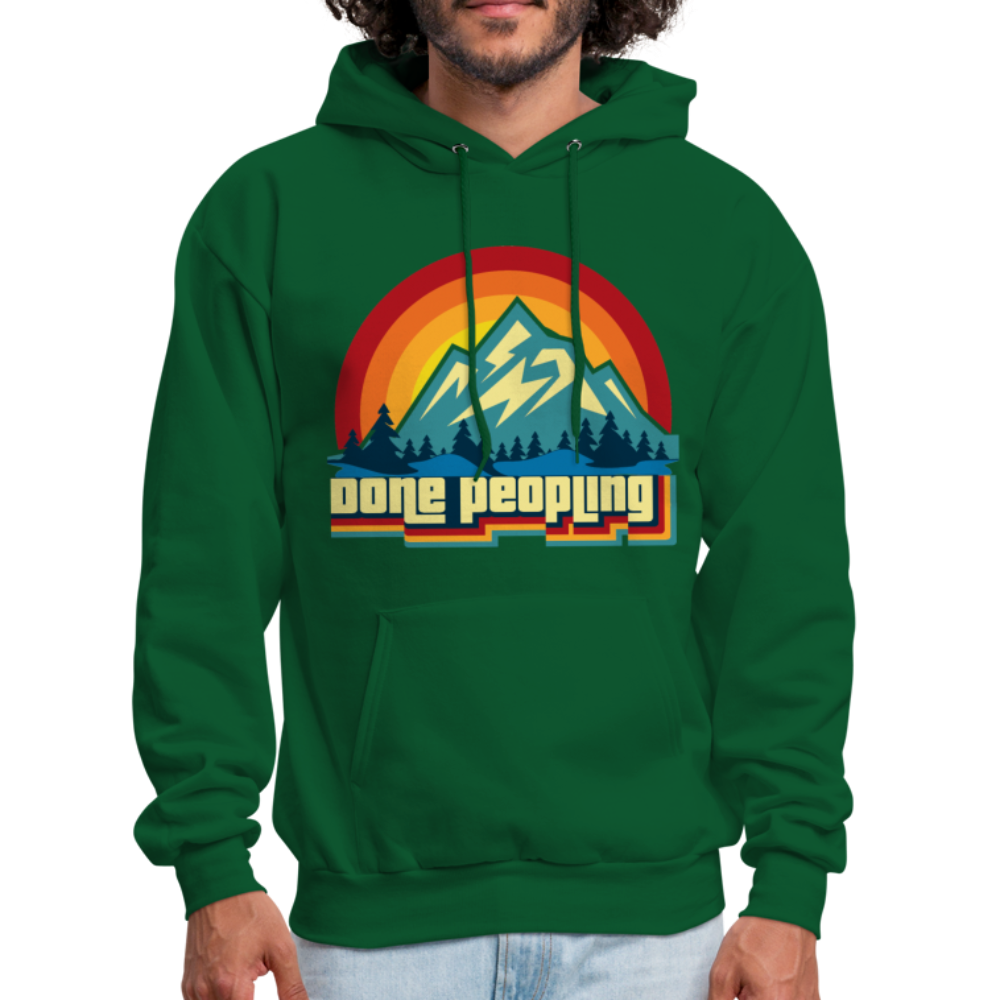 Done Peopling Mountain Hoodie - forest green