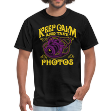 Load image into Gallery viewer, Keep Calm And Take Photos Unisex T-Shirt - black
