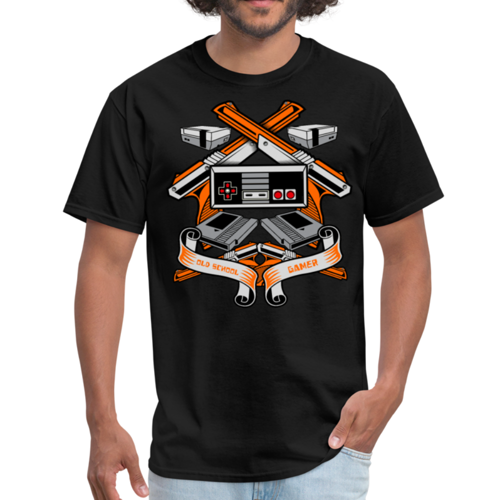 Old School Gamer Unisex T-Shirt - black