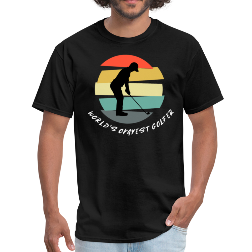 World's Okayest Golfer T-Shirt - black