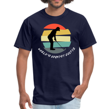Load image into Gallery viewer, World&#39;s Okayest Golfer T-Shirt - navy
