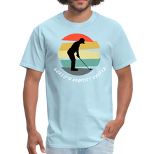 Load image into Gallery viewer, World&#39;s Okayest Golfer T-Shirt - powder blue
