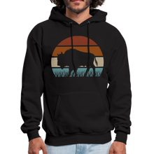 Load image into Gallery viewer, Great American Bison Buffalo Vintage Retro Sunset Hoodie - black
