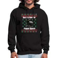 Load image into Gallery viewer, Plague Apparel Ugly Christmas Hoodie - black
