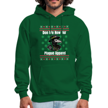 Load image into Gallery viewer, Plague Apparel Ugly Christmas Hoodie - forest green

