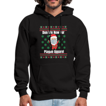 Load image into Gallery viewer, Funny Plague Ugly Christmas Sweater Style Hoodie - black
