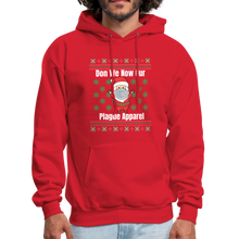Load image into Gallery viewer, Funny Plague Ugly Christmas Sweater Style Hoodie - red
