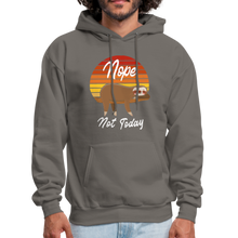 Load image into Gallery viewer, Cute Sloth Nope Not Today , Nope Sloth Unisex Hoodie - asphalt gray
