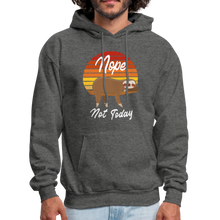 Load image into Gallery viewer, Cute Sloth Nope Not Today , Nope Sloth Unisex Hoodie - charcoal gray
