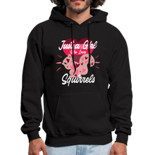 Load image into Gallery viewer, Just A Girl who loves SQUIRRELS Funny SQUIRREL Hoodie - black
