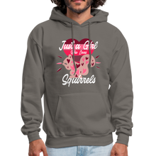 Load image into Gallery viewer, Just A Girl who loves SQUIRRELS Funny SQUIRREL Hoodie - asphalt gray
