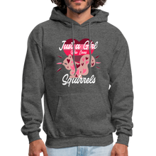Load image into Gallery viewer, Just A Girl who loves SQUIRRELS Funny SQUIRREL Hoodie - charcoal gray

