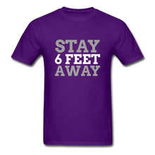 Load image into Gallery viewer, Stay 6 Feet Away Tee - purple
