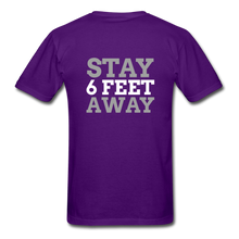 Load image into Gallery viewer, Stay 6 Feet Away Tee - purple
