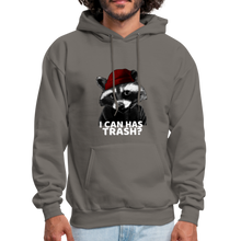 Load image into Gallery viewer, Cute Raccoon, I Can Has Trash? Funny Meme Hoodie - asphalt gray
