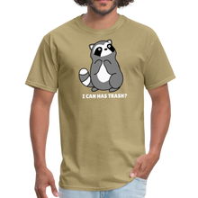 Load image into Gallery viewer, Cute Raccoon, I Can Has Trash? Funny Meme  Unisex Classic T-Shirt - khaki
