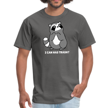 Load image into Gallery viewer, Cute Raccoon, I Can Has Trash? Funny Meme  Unisex Classic T-Shirt - charcoal
