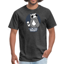 Load image into Gallery viewer, Cute Raccoon, I Can Has Trash? Funny Meme  Unisex Classic T-Shirt - heather black
