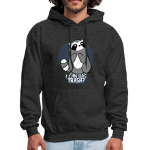 Load image into Gallery viewer, Cute Raccoon, I Can Has Trash? Funny Meme Hoodie - charcoal gray
