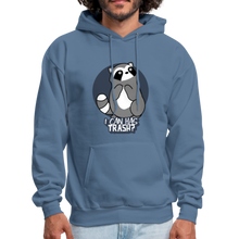 Load image into Gallery viewer, Cute Raccoon, I Can Has Trash? Funny Meme Hoodie - denim blue
