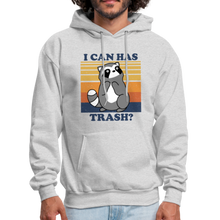 Load image into Gallery viewer, Cute Raccoon, I Can Has Trash? Funny Meme Hoodie - ash 
