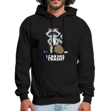 Load image into Gallery viewer, Cute Raccoon, I Can Has Trash? Funny Meme  Hoodie - black
