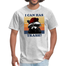 Load image into Gallery viewer, Cute Raccoon, I Can Has Trash? Funny Meme Unisex Classic T-Shirt - heather gray
