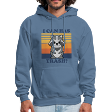 Load image into Gallery viewer, Cute Raccoon, I Can Has Trash? Funny Meme Men&#39;s Hoodie - denim blue
