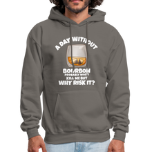 Load image into Gallery viewer, A Day Without Bourbon Hoodie - asphalt gray
