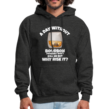 Load image into Gallery viewer, A Day Without Bourbon Hoodie - charcoal gray
