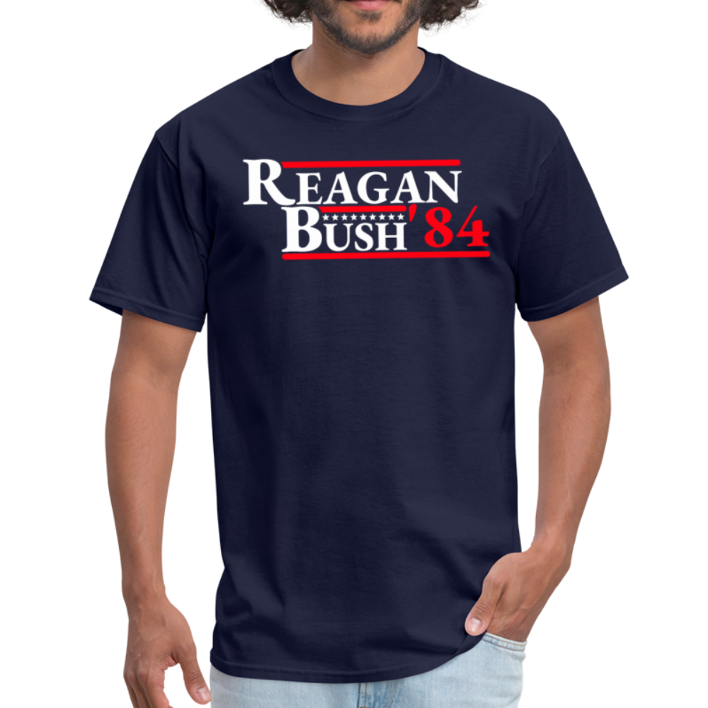 Ronald Reagan 1984 Retro Vintage Presidential Campaign Unisex Classic T-Shirt - navy