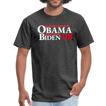 Load image into Gallery viewer, Barack Obama 2008 Retro Vintage Presidential Campaign Unisex Classic T-Shirt - heather black
