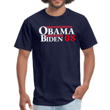 Load image into Gallery viewer, Barack Obama 2008 Retro Vintage Presidential Campaign Unisex Classic T-Shirt - navy

