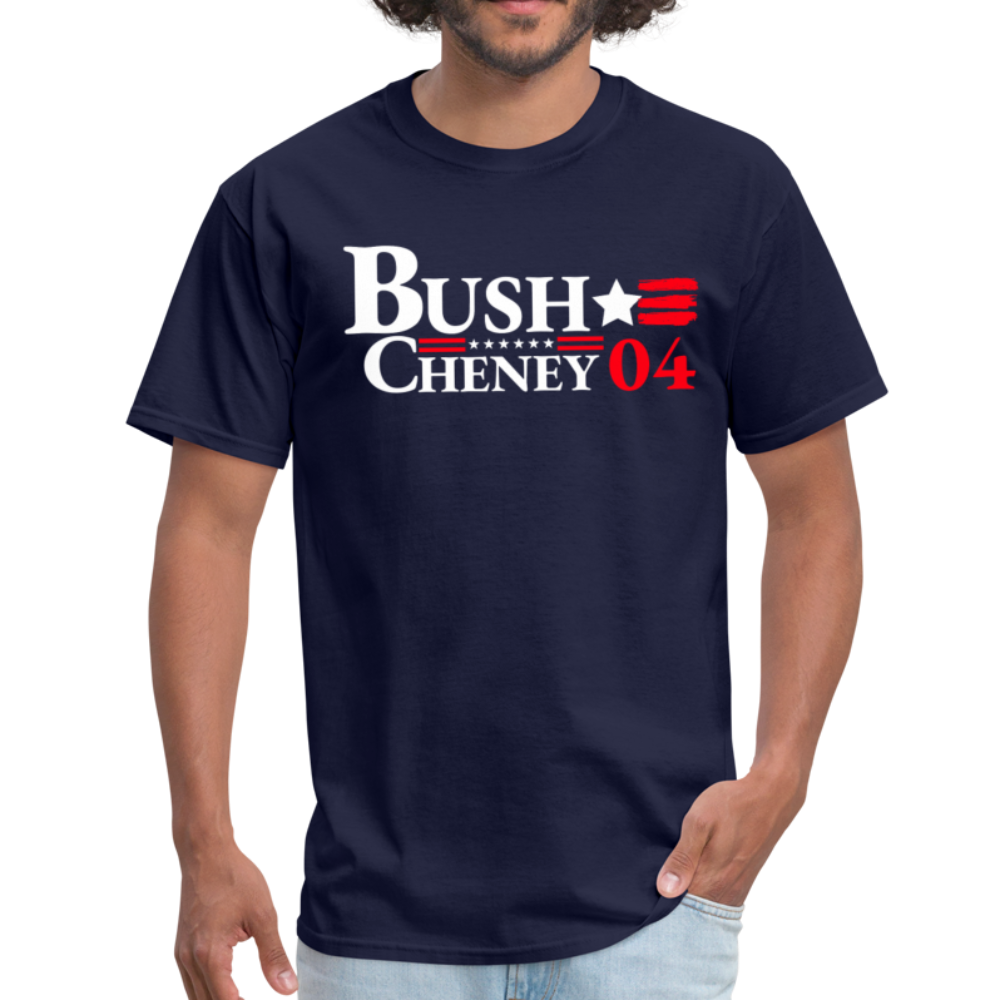 George W Bush 2004 Retro Vintage Presidential Campaign Unisex Classic T-Shirt - navy