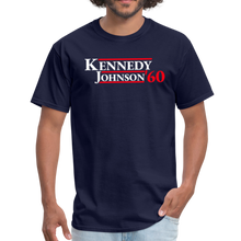 Load image into Gallery viewer, John Kennedy JFK 1960 Retro Vintage Presidential Campaign Unisex Classic T-Shirt - navy

