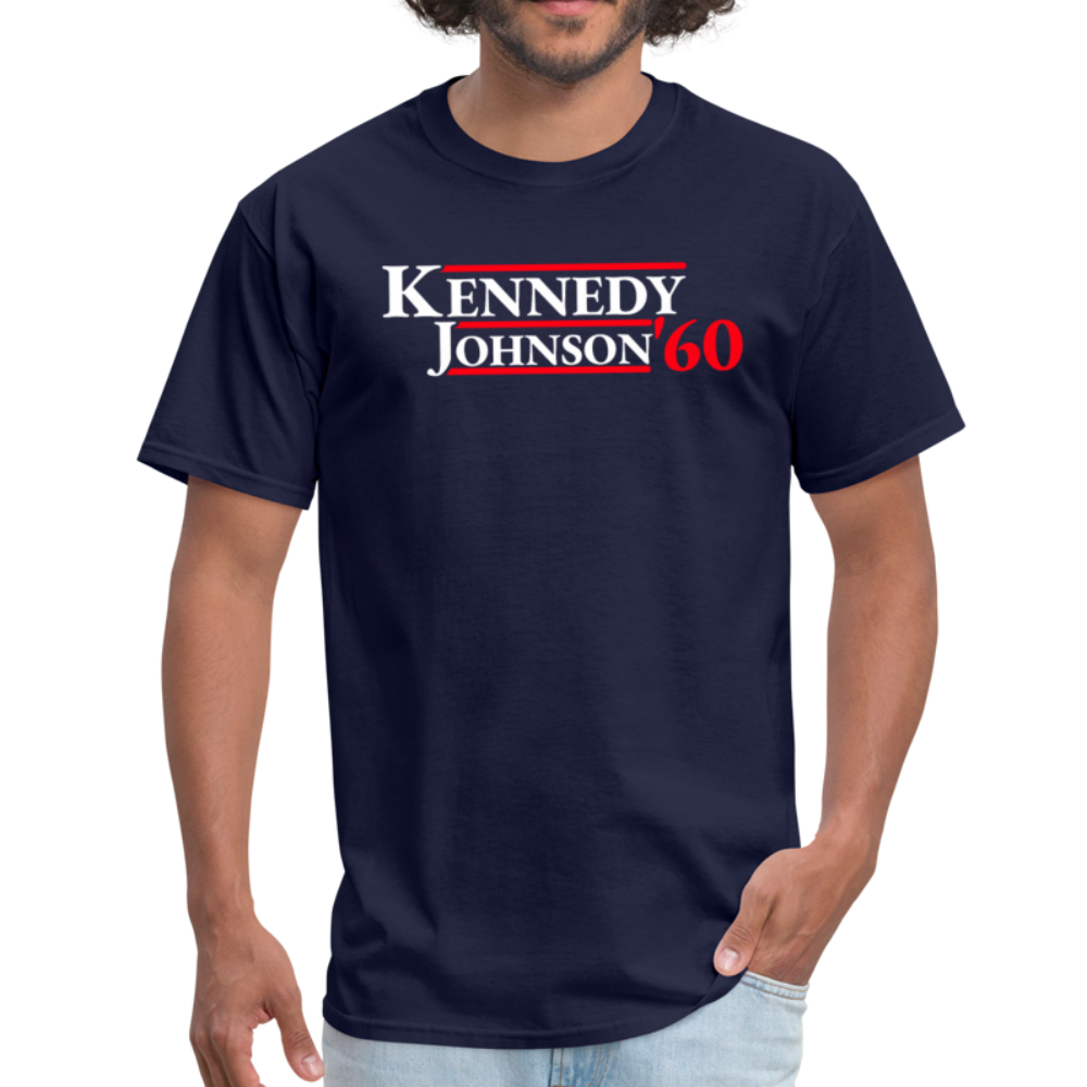 John Kennedy JFK 1960 Retro Vintage Presidential Campaign Unisex Classic T-Shirt - navy